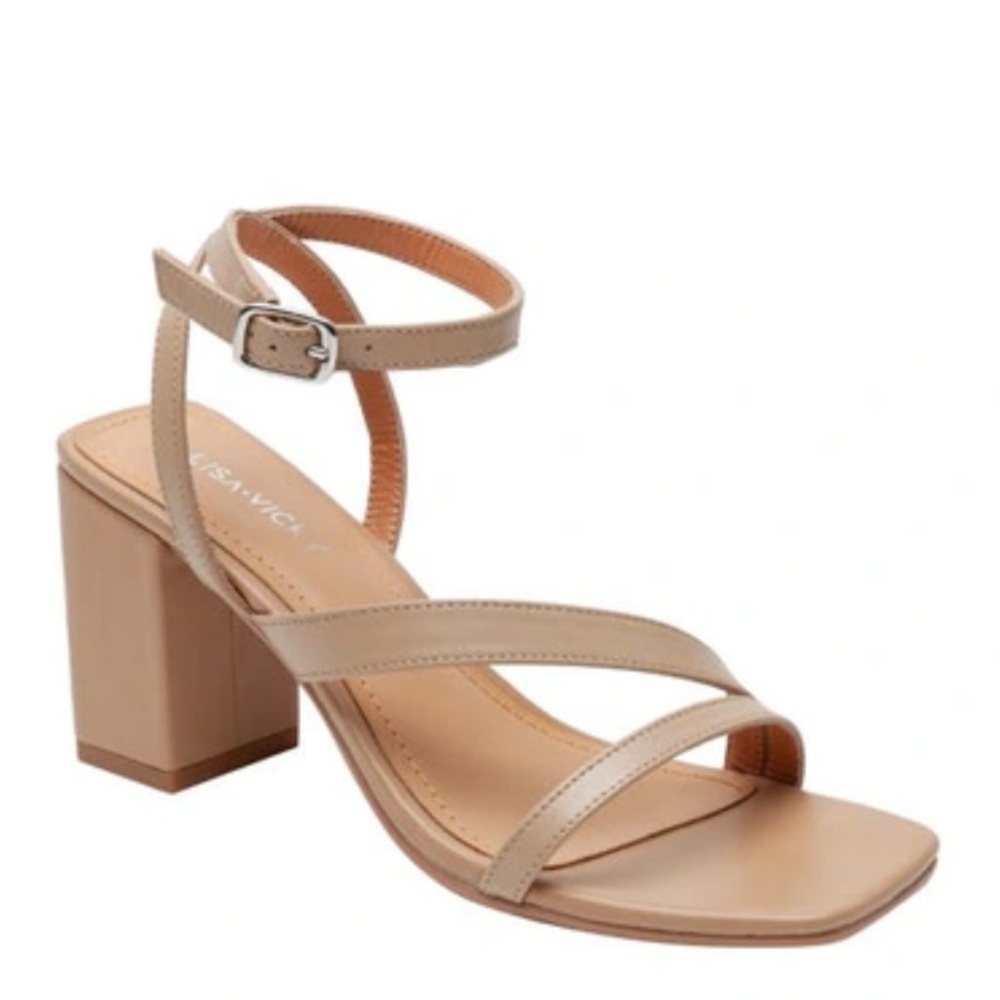 Lisa Vicky Violet-V Tan Camel Sheep NP Size 7.5 NIB